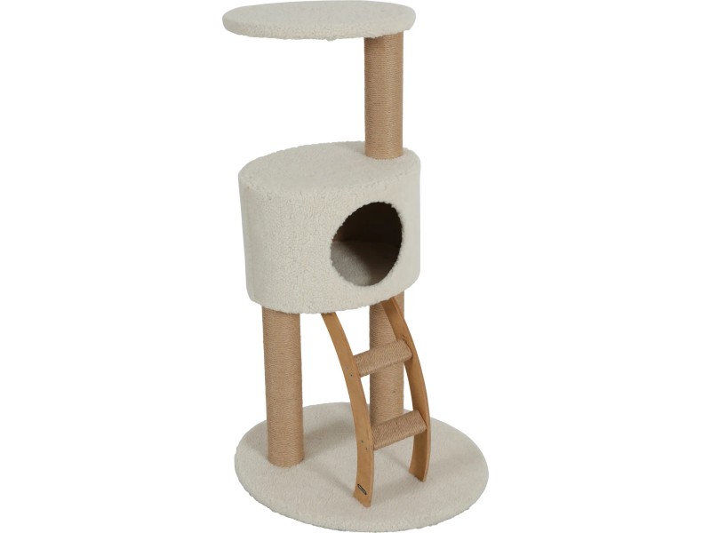 Tiragraffi Per Gatti FENIXSHOP24 - Albero 150 Cm Con Cuccia E Rivestimento In Sisal - Foto 7