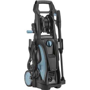 Idropulitrice HD-170/498 con avvolgitubo, ugello e accessori.