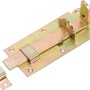 Catenaccio per porta zincato giallo, 160 mm x 55 mm, per porte e cancelli.