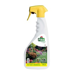 Fungicida sistemico Fito, flacone spray da 500ml per piante e piante ornamentali.
