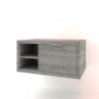 Mobile bagno sospeso t.b.t. grigio con ripiano.