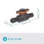 Valvola di regolazione/intercettazione Gardena per Micro-Drip-System, 13 mm (1/2").