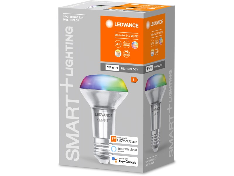 Lampadina LED Smart+Wifi E27 4,7 W 345 lm 2700-6500 K RGBW