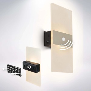 Applique LED Aura 55lm 2700K 22x4cm Nichel Opaco