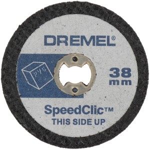 Disco da taglio per plastica Dremel SC476, 38mm, sistema SpeedClic per cambio utensile rapido.