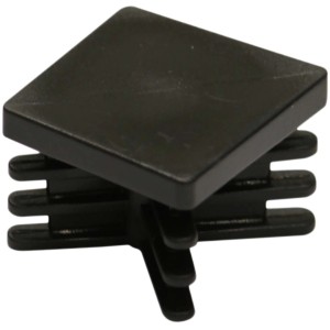 Pattino t.b.t. nero per mobili, quadrato.
