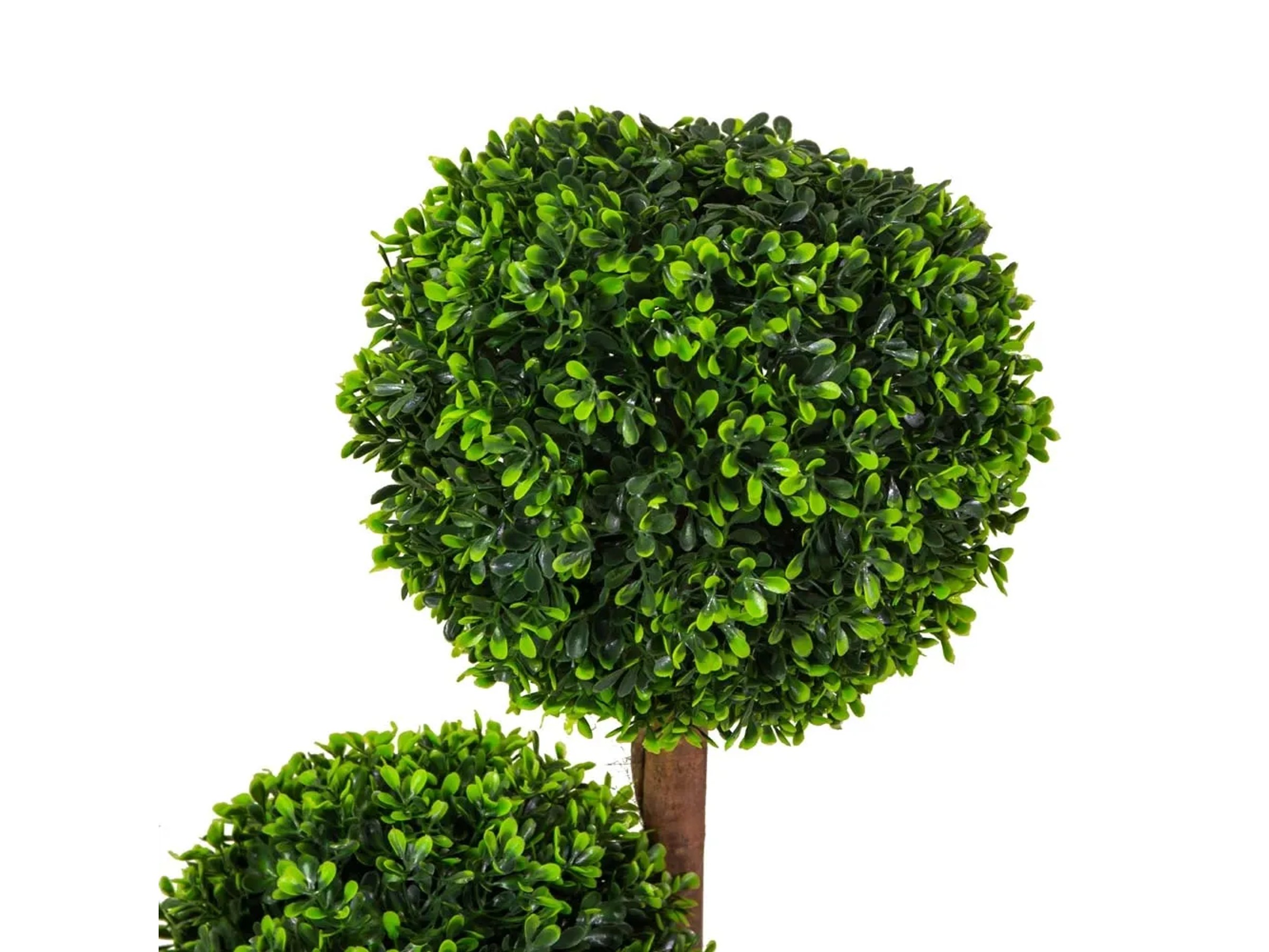 Nearly Natural Albero Artificiale Di Bosso A Spirale - 84 Cm Con Fioriera Nera, Per Interni/Esterni - 3