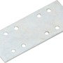 Connettore piatto zincato rettangolare 100x40 mm con fori per giunzioni in legno.