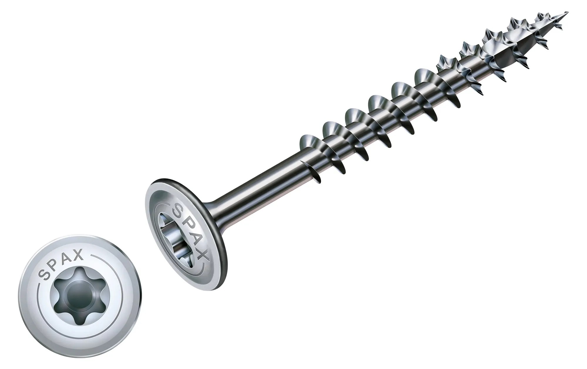 Vite Per Legno Con Testa A Piastra Spax T-Star Plus Drive 6x80 Mm 24 Pz - Foto 12