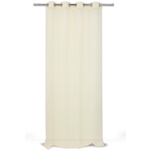 Tenda t.b.t. color crema con occhielli per una facile sospensione.