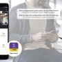 Telecamera di videosorveglianza t.b.t. bianca con app per smartphone.