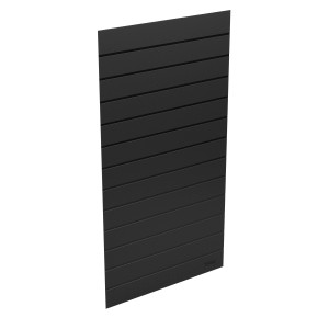 Pannello nero t.b.t. accessori per il trasporto con scanalature orizzontali.