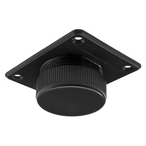 Livellatore per mobili Hettich nero in plastica, da avvitare e regolabile in altezza fino a 20 mm.