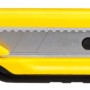 Cutter/taglierino giallo con lama a segmenti.
