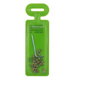 t.b.t. Set di grani con chiave a brugola in confezione verde.