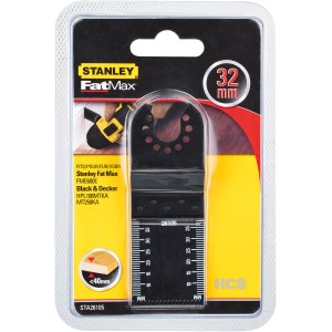Lama per sega Stanley FatMax HCS, 32x40mm, per utensili multifunzione. Lama di precisione per legno.
