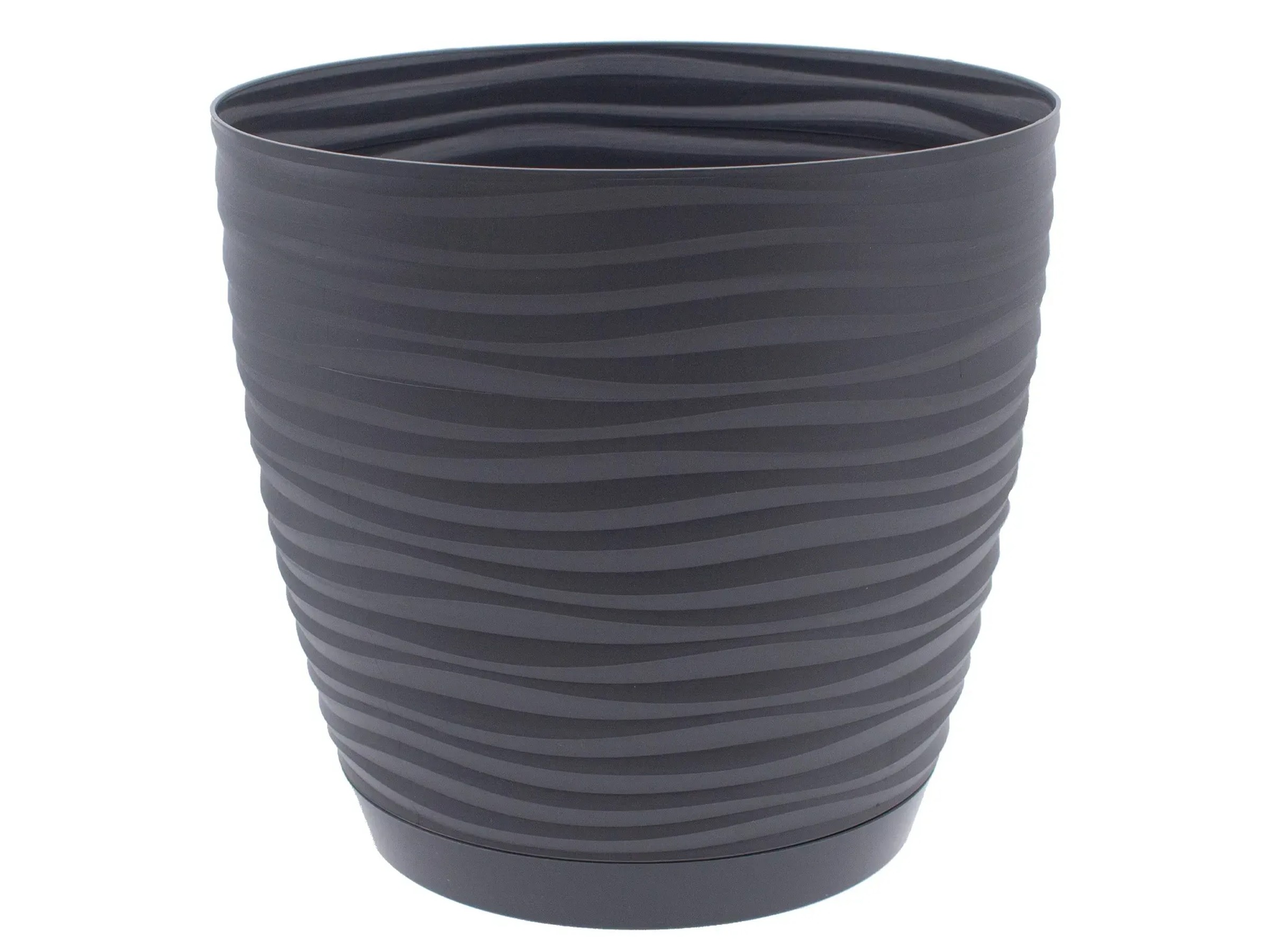 HAC24 Set 8 Vasi Rettangolari Con Sottovaso 40x40 Cm – Antracite, Per Esterno E Interno - 3