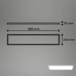 Pannello LED ultrapiatto Tava luce bianca 36W 4800lm bianco