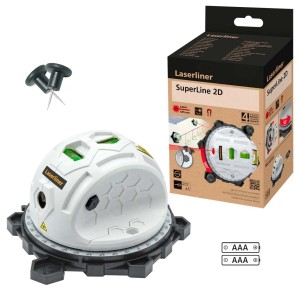 Laserliner SuperLine 2D: Livella laser per misurazioni precise.