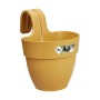 Fioriera Elho Vibia Campana S giallo miele Ø 20 cm per ringhiere.