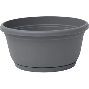Ciotola per fiori t.b.t. grigia per giardino o balcone.