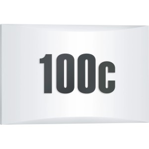 Lampada da parete esterna a LED Steinel L 1 N con numero civico 100c.