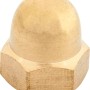 Dado a cappello LUX M6 color ottone, 8 pezzi, per scopi decorativi e protezione da agenti esterni.