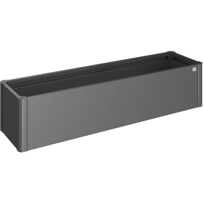 Fioriera esterno Biohort Belvedere Mini grigio scuro metallizzato 45x201x53 cm