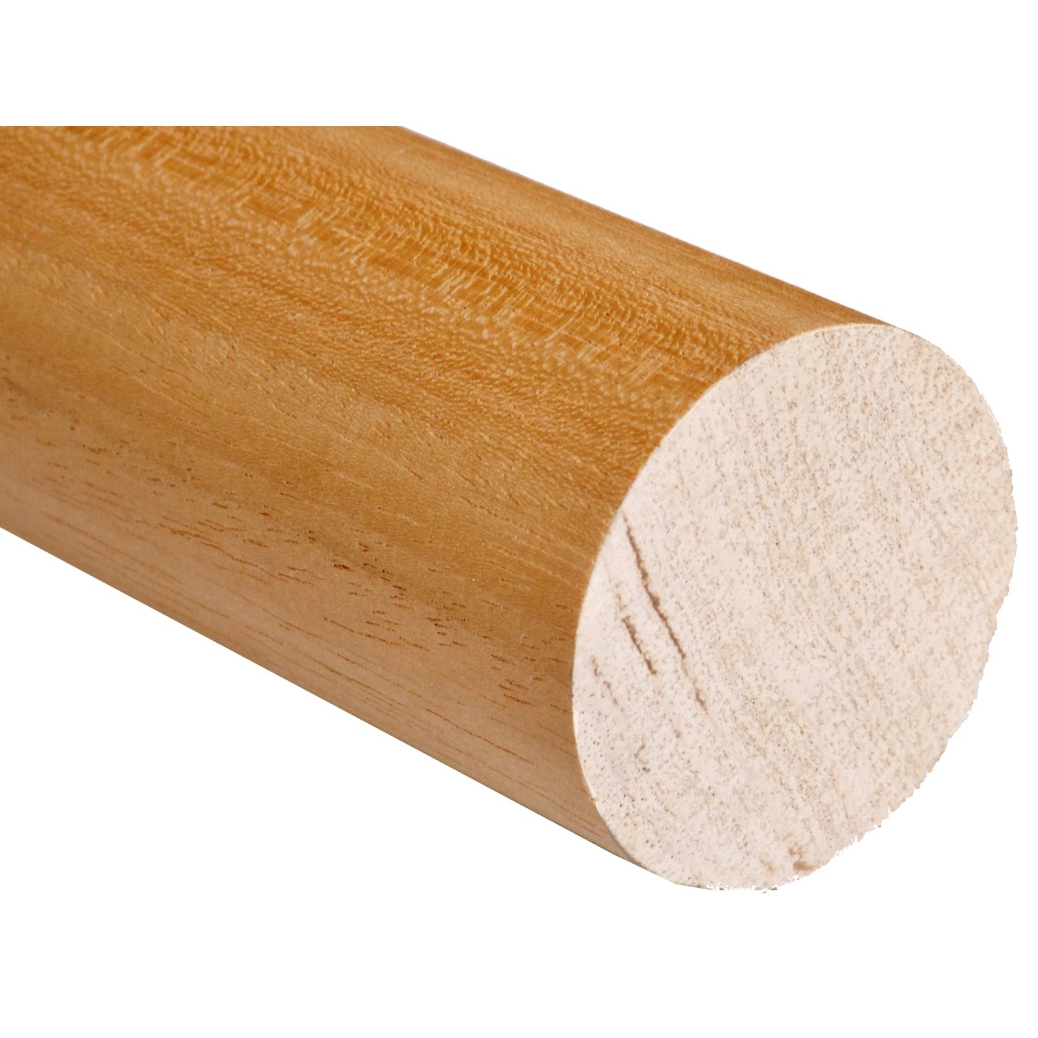 Corrimano Sagomato In Ayous, Colore Rovere, Misura 62x45x3000 Mm