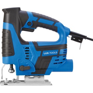 Seghetto alternativo LUX E-STS-23 blu con manico nero e lama in metallo. Seghetto alternativo per tagli precisi.
