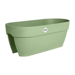 Fioriera verde Elho Flower Bridge Vibia Campana, 59 cm, per ringhiere balcone.