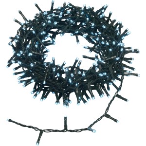 t.b.t. Catena luminosa per esterni, avvolta, con LED bianco freddo.