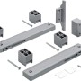 Set ammortizzatore Hettich per ante scorrevoli fino a 25kg, incl. materiale di montaggio per una chiusura silenziosa.