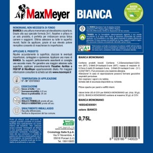 Pittura monomano Bianca bmb bianco 0,75 l