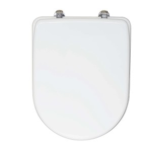 Copriwater ovale Tesi in mdf bianco