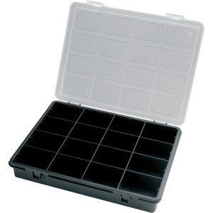 t.b.t. Cassetta assortimento con coperchio trasparente, ideale per minuterie.