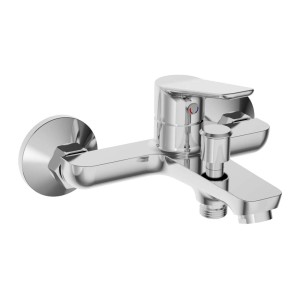 Miscelatore per vasca t.b.t. cromato per montaggio a parete.