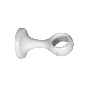 Supporto a muro bianco t.b.t. per binari per tende.