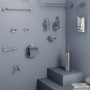 Set di accessori bagno t.b.t., cromato, per doccia e bagno.