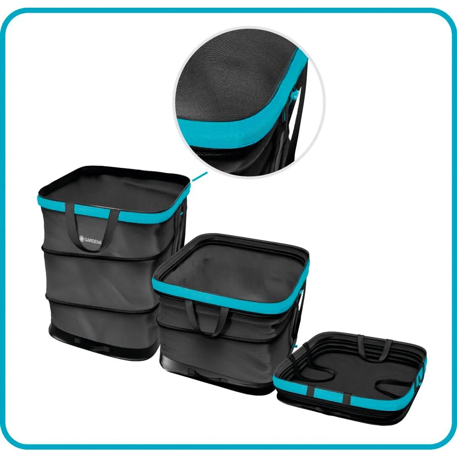 Sacco Per Rifiuti Da Giardino 272L - Borsa Riutilizzabile In PE, 76x67 Cm, Con Maniglie, Per Foglie, Sfalci, E Riciclaggio