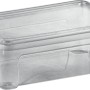 Contenitore/box t.b.t. trasparente con coperchio, ideale per lo stoccaggio.