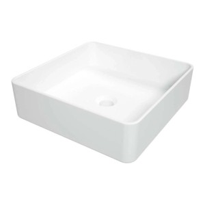 Lavabo da appoggio ceramica Artemisa Idrostile 405x120 mm Bianco