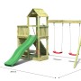 Gioco da giardino Floppi con scivolo e altalene 379x396xh262 cm_2
