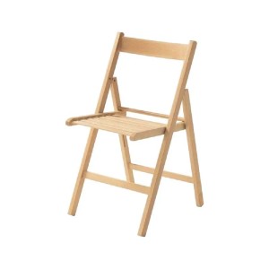 Sedia pieghevole Nancy 79x42,5x47,5 cm legno naturale