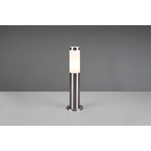 t.b.t. lampada da esterno in acciaio inox con paralume cilindrico.