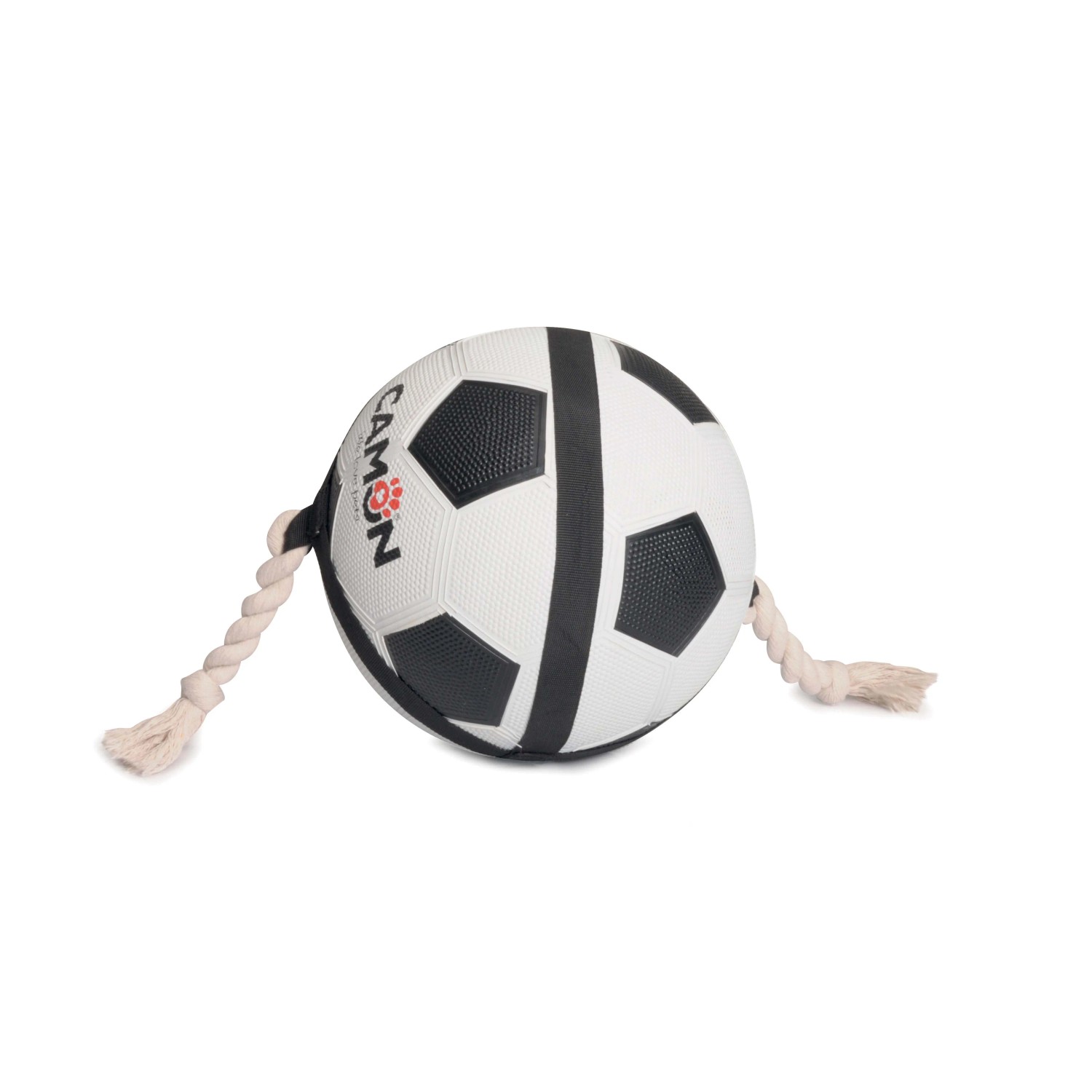 t.b.t. Palla con corda per cani, gioco ideale da masticare e riportare.