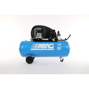 Compressore ABAC blu su ruote. Ideale per officina e garage.