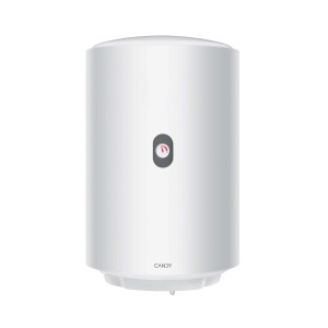 Scaldabagno t.b.t. Candy bianco con regolatore di temperatura.