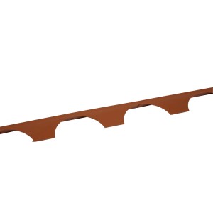 Pannello per tetto in plastica terracotta t.b.t. per coperture e rivestimenti.