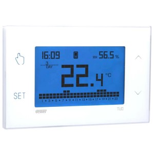 Cronotermostato elettronico touch screen 4G-LTE bianco
